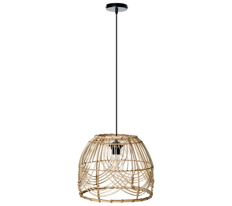 Lampe Suspension Postrero Rotin Naturel