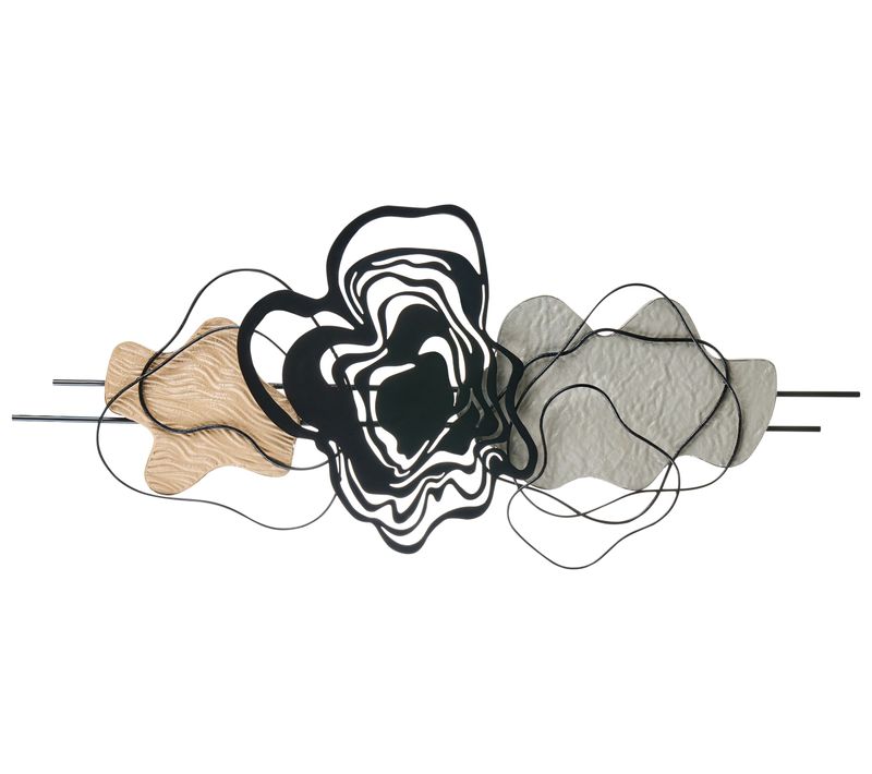 Décoration Murale Sallins Métal 48 Cm Noir