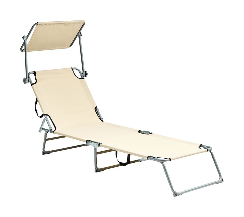 Transat Foligno Métal Beige