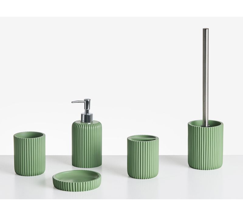 Set De 5 Accessoires De Salle De Bain Camana Vert