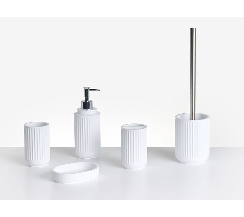 Set De 5 Accessoires De Salle De Bain Huarmey Blanc
