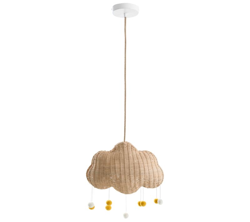 Lampe Suspension Nuage Onon Rotin Naturel