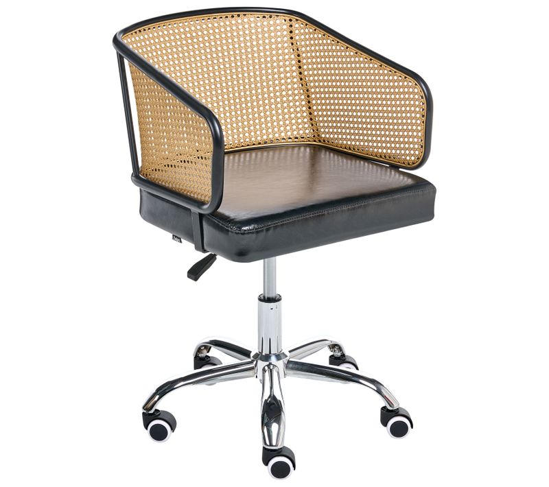 Chaise De Bureau Tucson Cuir Pu Noir