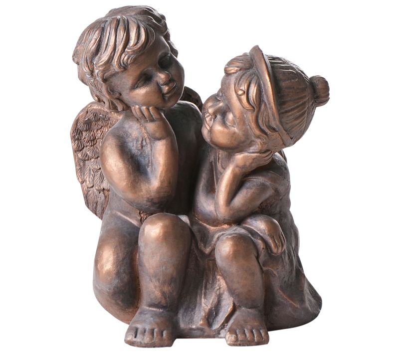 Statue De Jardin Damaro Enfant Marron