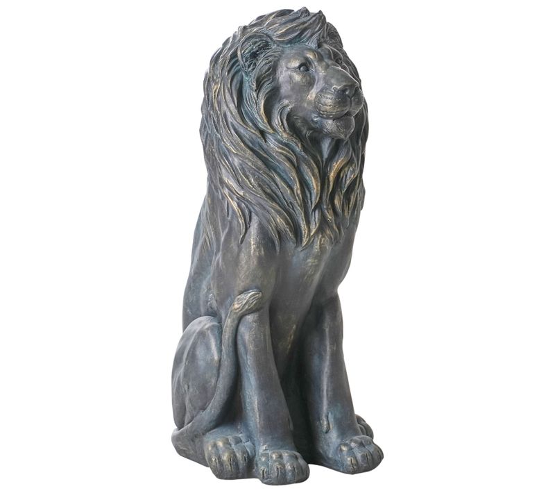 Statue De Jardin Dakar Lion Marron