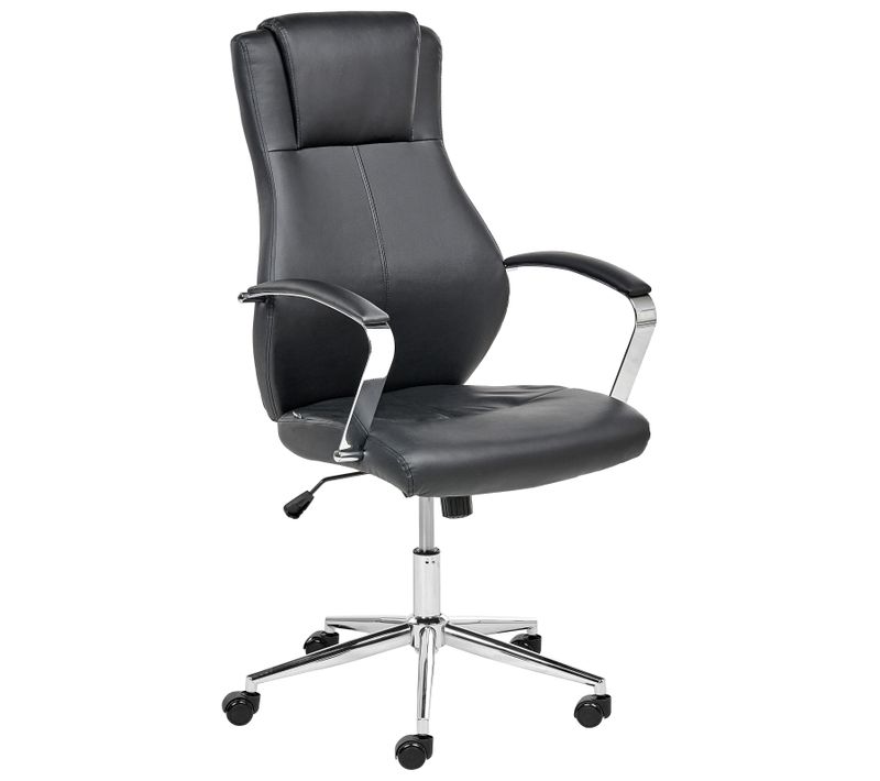 Fauteuil De Bureau Adept Cuir Pu Noir