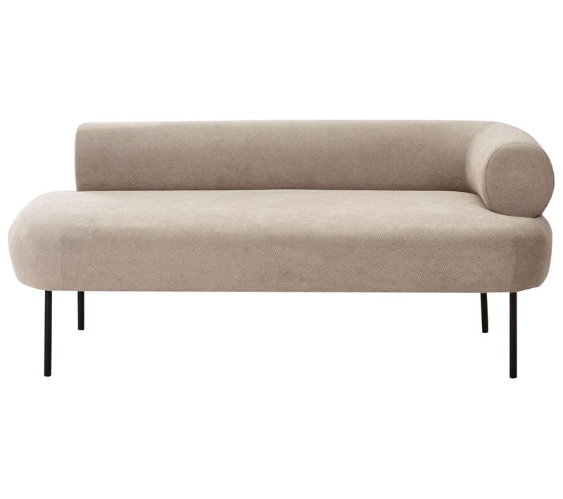 Méridienne Côté Droit Mirmande Tissu Taupe