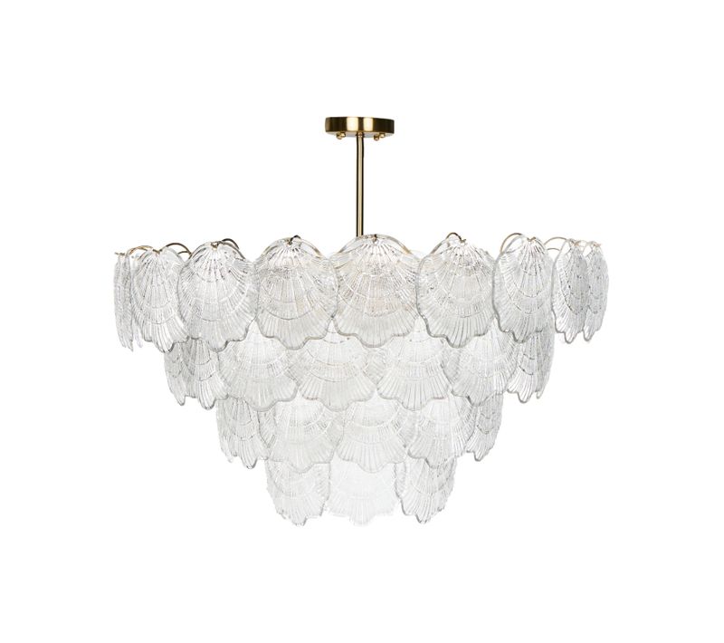 Lustre Temash Verre Laiton