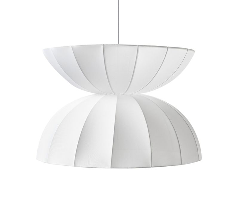 Lampe Suspension Debons Viscose Blanc