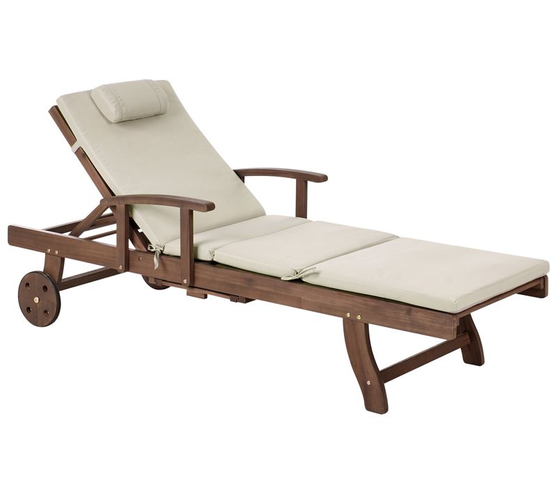 Transat Avec Coussin Amantea Premium Acacia Taupe