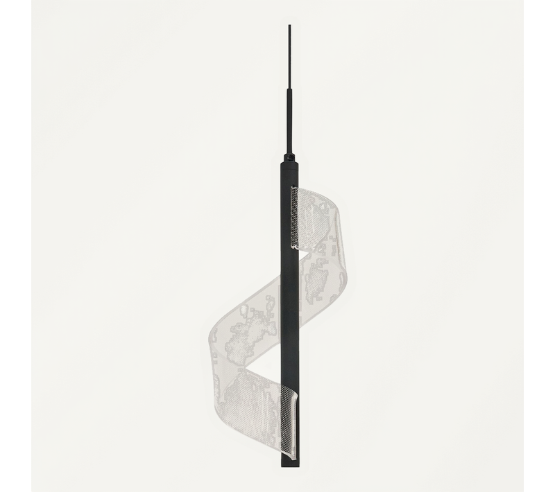 Lampe LED Suspendue Sarela Métal Noir