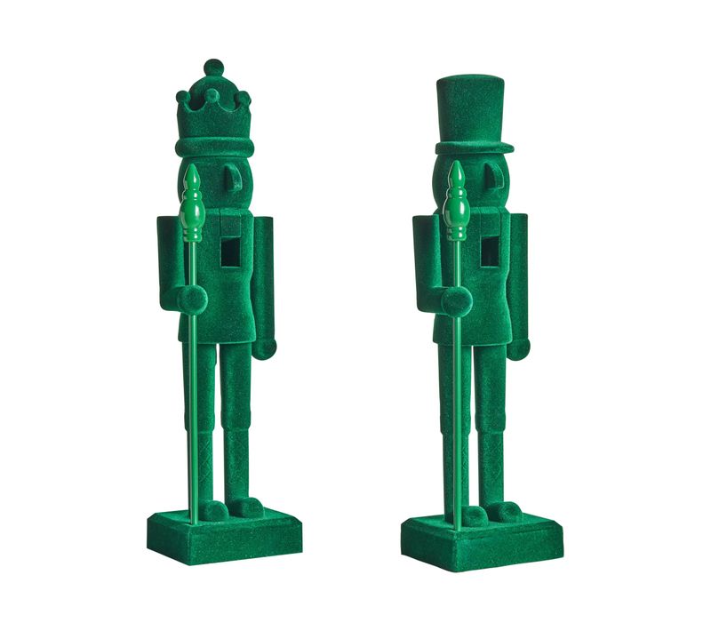 Lot De 2 Figurines Flatey Casse-noisette 40 Cm Vert