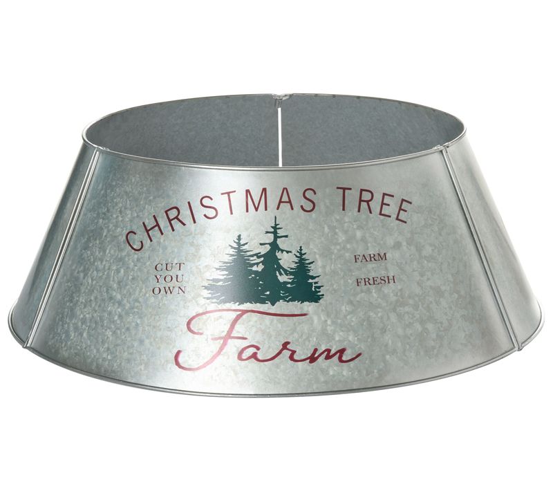 Jupe De Sapin De Noël Rovaniemi Métal Argenté 65 Cm