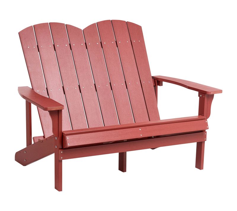 Banc De Jardin Adirondack 125 Cm Rouge