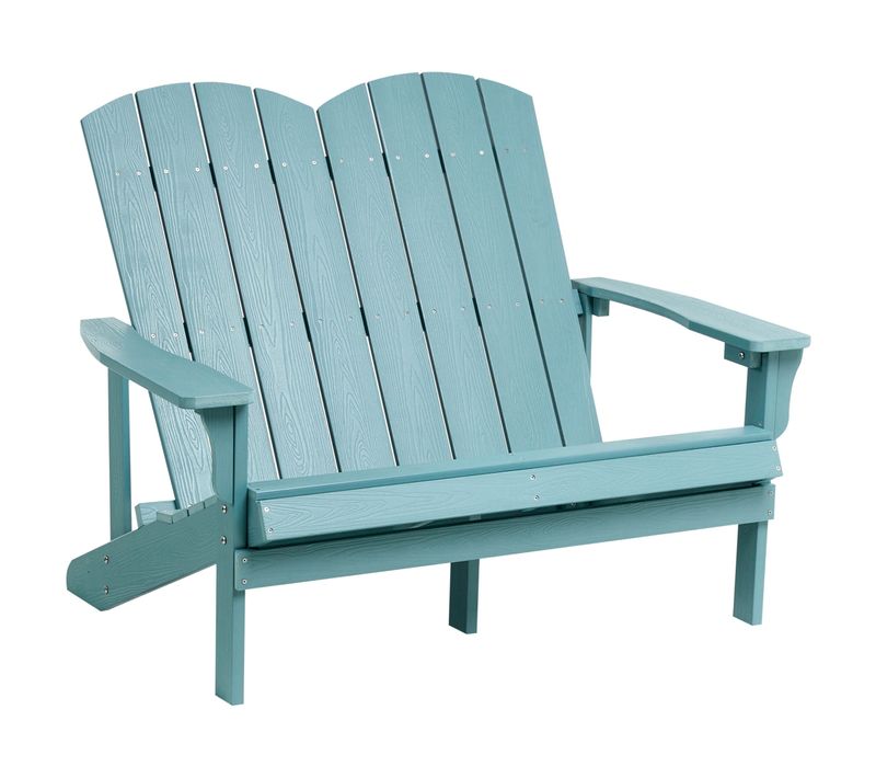 Banc De Jardin Adirondack 125 Cm Bleu Clair