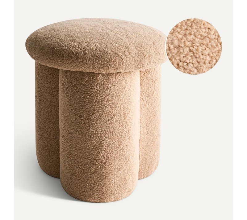 Pouf Carrington Bouclé Beige