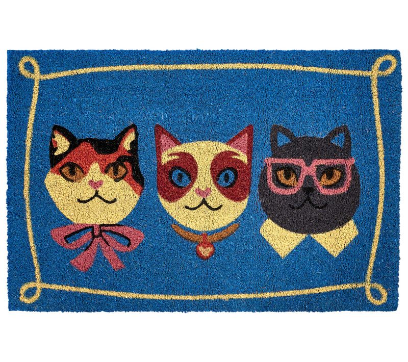 Paillasson Mojicap Multicolore 60 X 90 Cm Chat Fibre De Coco