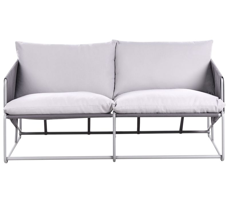 Canapé De Jardin 2 Places Ponte Métal Gris