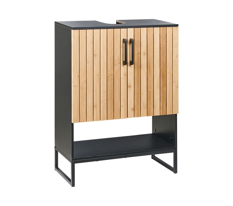 Meuble-lavabo Miscanti Bambou 60 Cm Marron Clair