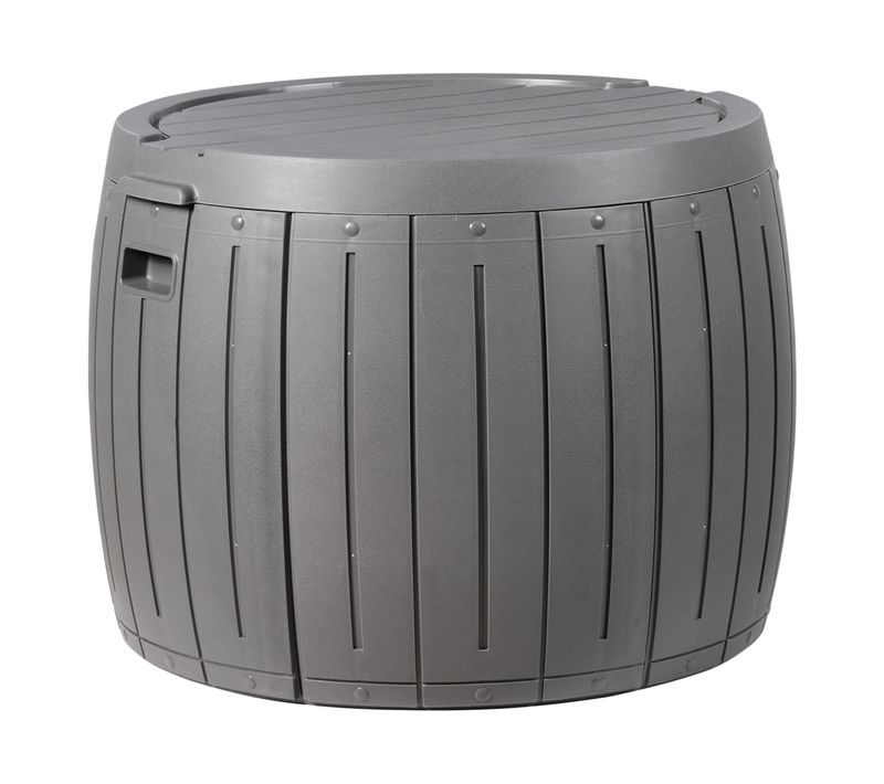 Coffre De Rangement Prinos 56 Cm 56 Cm Gris