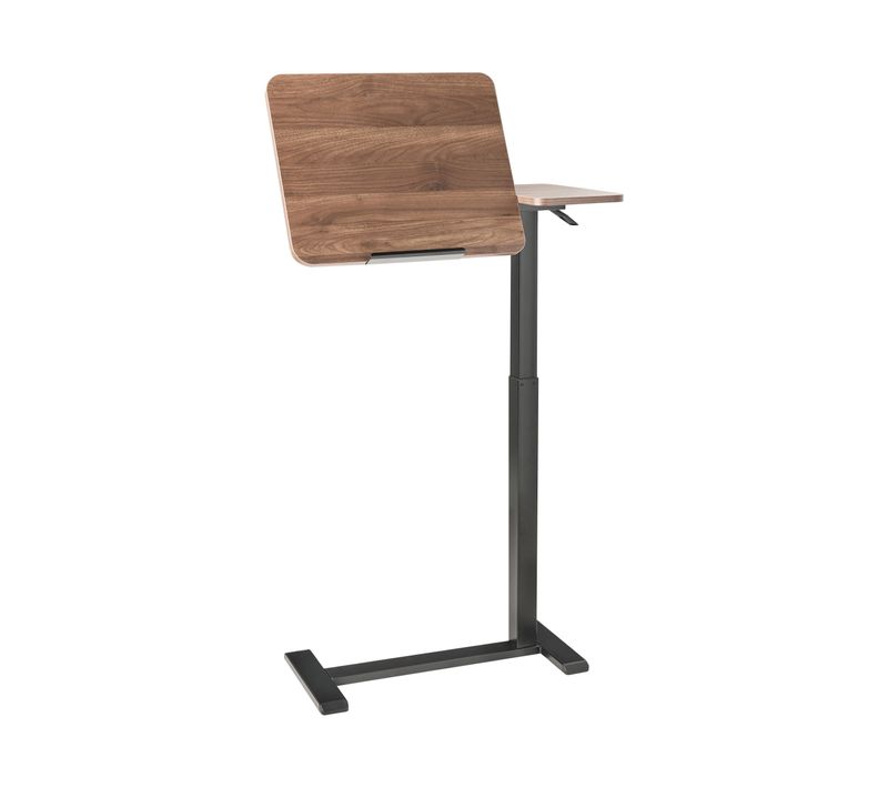 Bureau Réglable Manuellement En Hauteur Pour Ordinateur Portable Schola Marron/noir 70 Cm 40 Cm