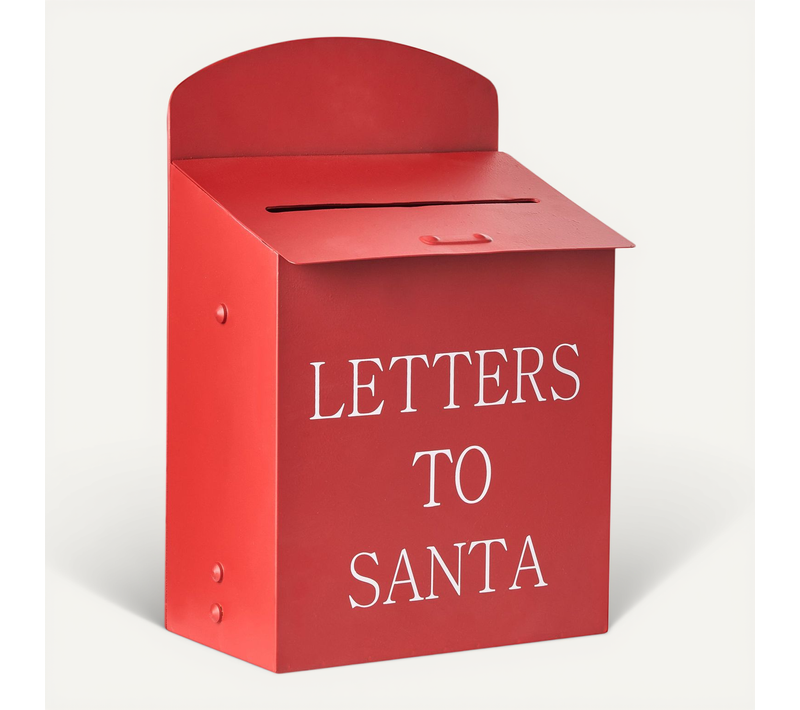 Boîte Aux Lettres Du Père Noël Forssa 30 Cm Rouge