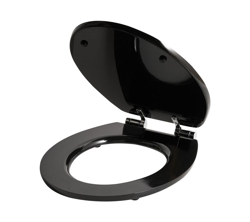 Abattant Wc Inirida Fermeture Douce Mdf Noir