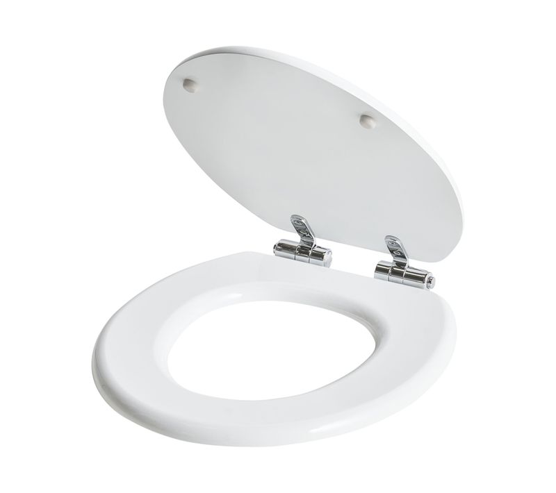 Abattant Wc Mazaruni Fermeture Douce Mdf Blanc