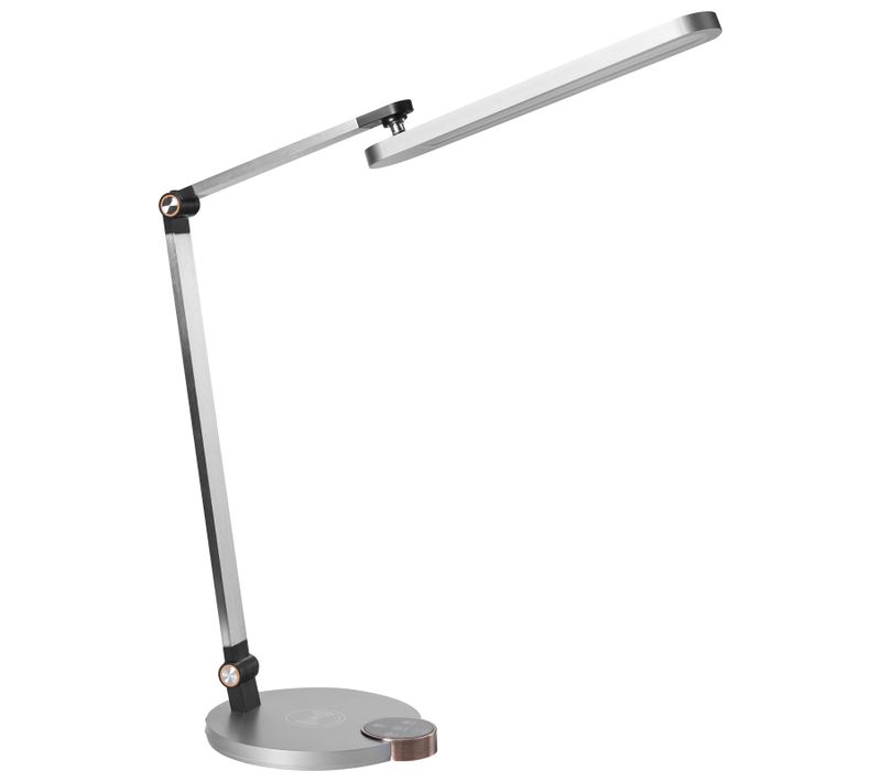 Lampe De Bureau LED Caroy Avec Chargeur Sans Fil Gris