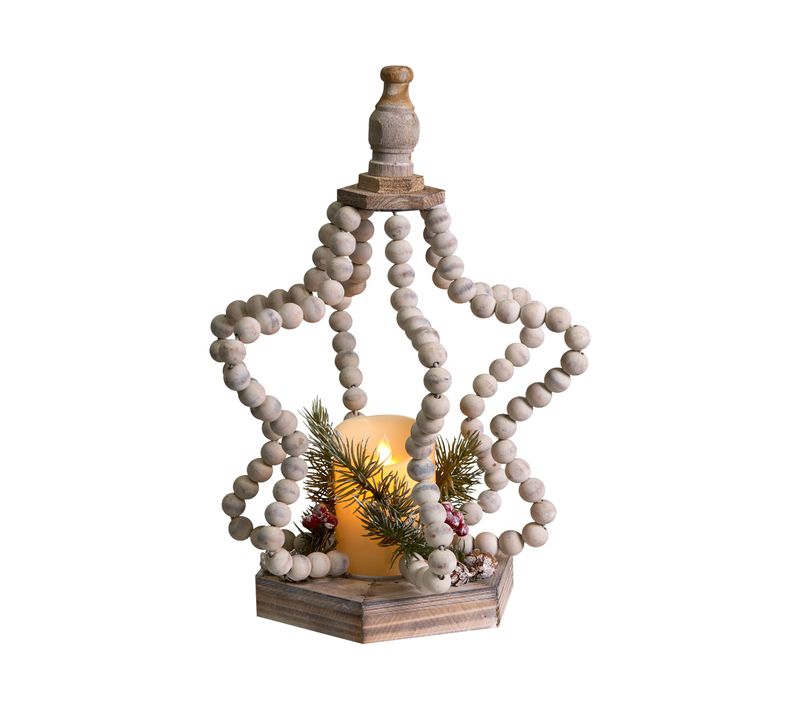 Décoration De Noël LED Patari Étoile 42 Cm Marron Clair