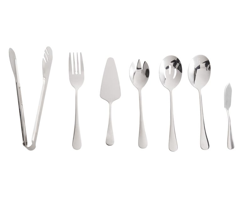 Lot De 7 Ustensiles De Cuisine Ziti Argenté