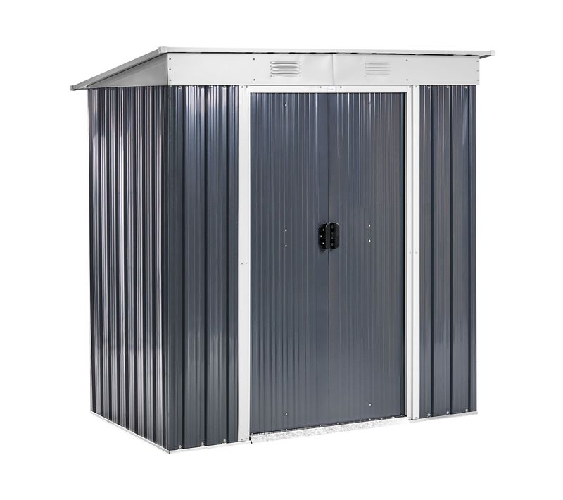 Abri De Jardin Acilia 174 Cm 110 Cm Gris Graphite