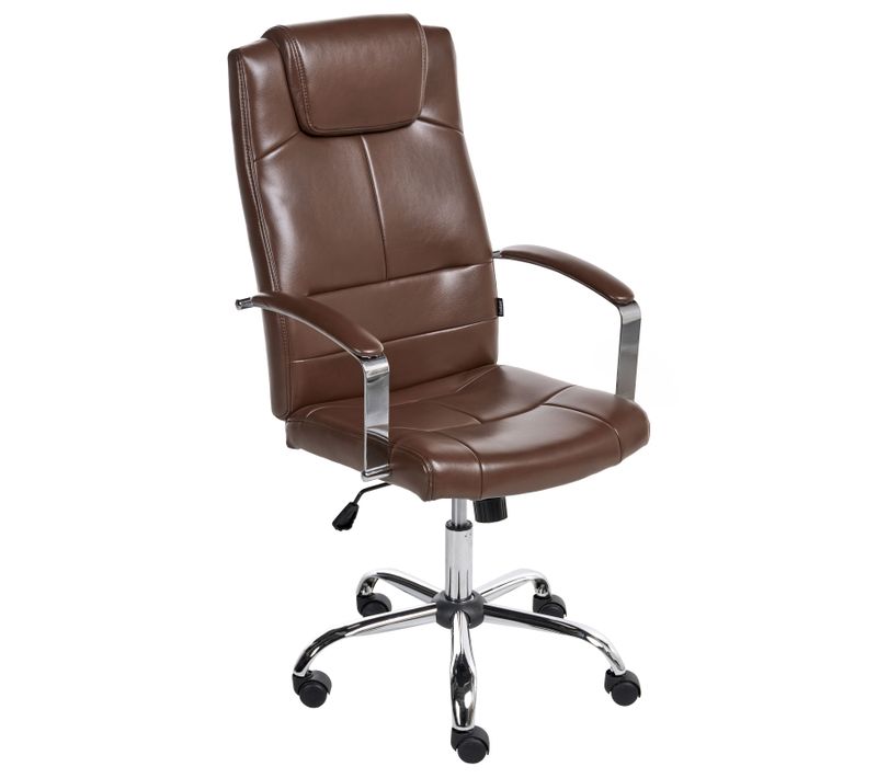 Fauteuil De Bureau Winner Cuir Pu Marron