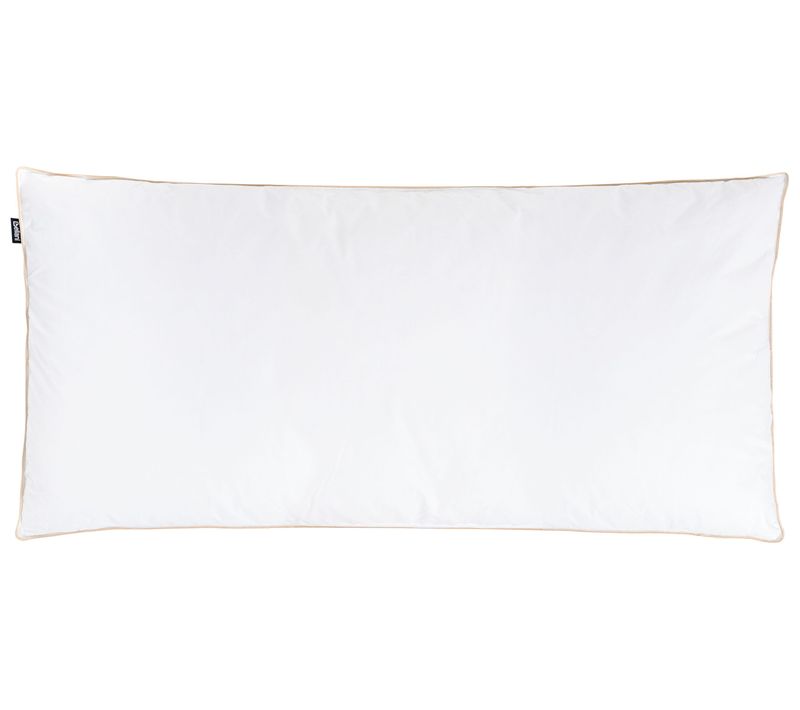 Oreiller à 3 Compartiments Etna Bas De Plumes De Canard 40 X 80 Cm Blanc