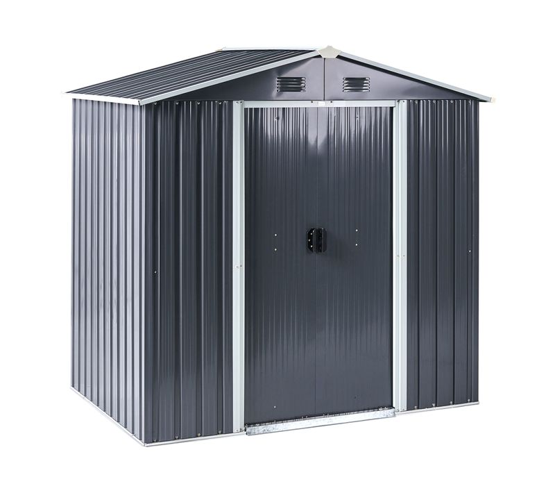 Abri De Jardin Cirella 194 Cm 118 Cm Gris Graphite