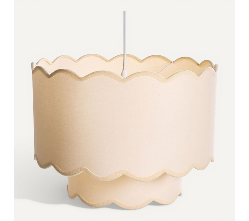 Lampe Suspension Mecumbura Métal Blanc/beige