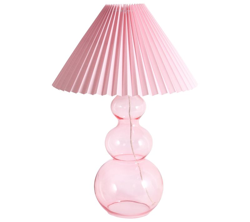 Lampe à Poser Sengwa Verre Rose