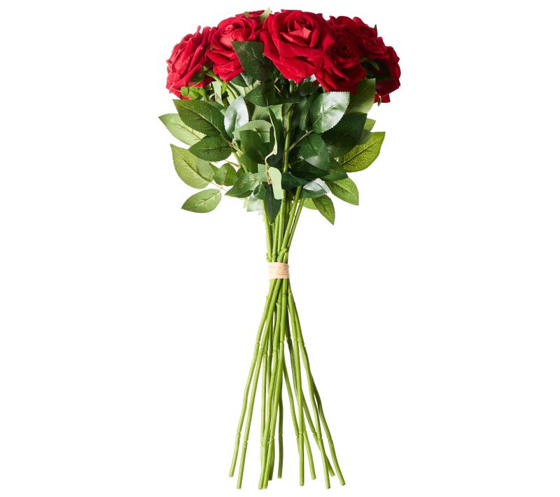 Bouquet De Fleurs Artificielles Mafra 60 Cm Rouge