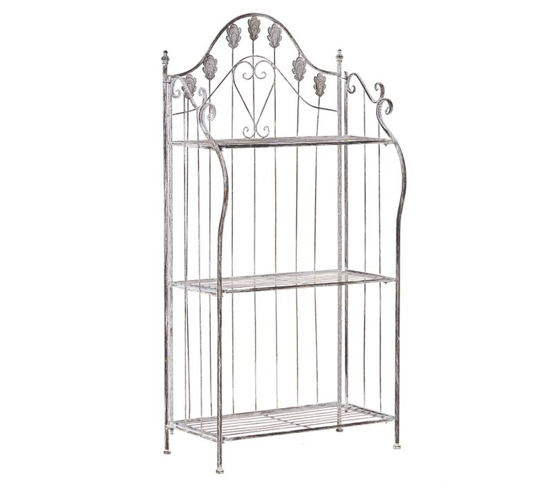 Meuble De Rangement Visano Métal 59 Cm 30 Cm Gris