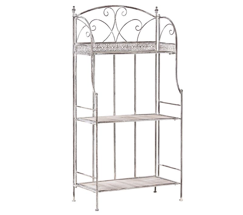 Meuble De Rangement Villadose Métal 60 Cm 30 Cm Gris