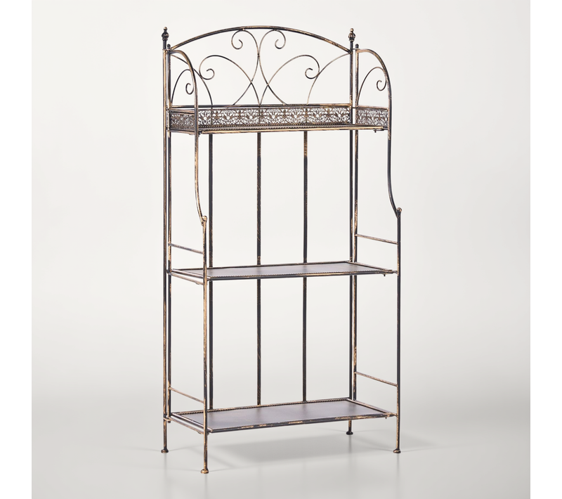 Meuble De Rangement Villadose Métal 60 Cm 30 Cm Noir
