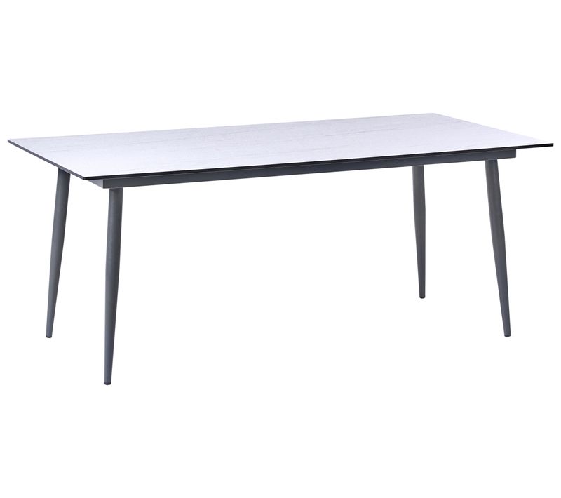 Table De Salle à Manger De Jardin Tolentino 180 Cm 90 Cm Effet Pierre Effet Travertin