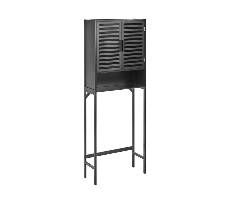 Meuble Haut Okarche Bambou 63 Cm Noir