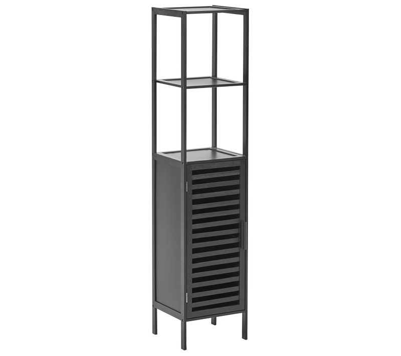 Meuble De Rangement Owasso Bambou Noir