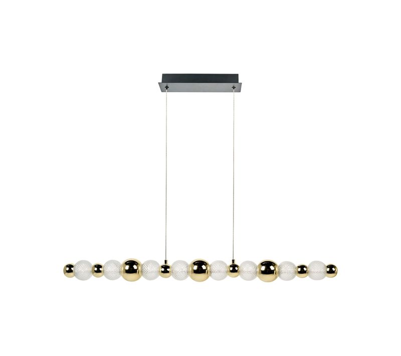 Lampe LED Suspendue Sora Verre Doré