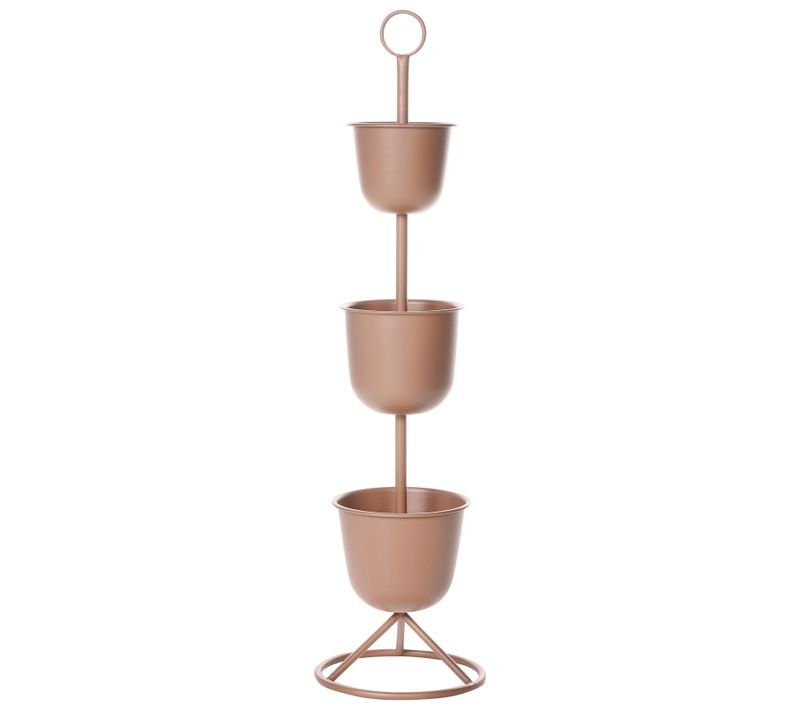 Support De Pots Renge Métal 28 Cm Marron