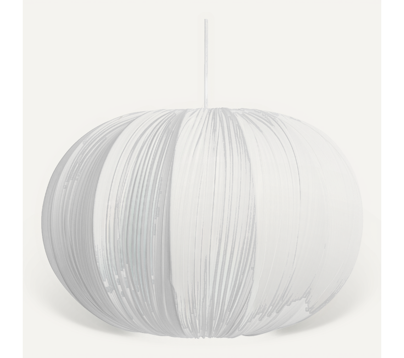 Lampe Suspension Oker Tissu Blanc