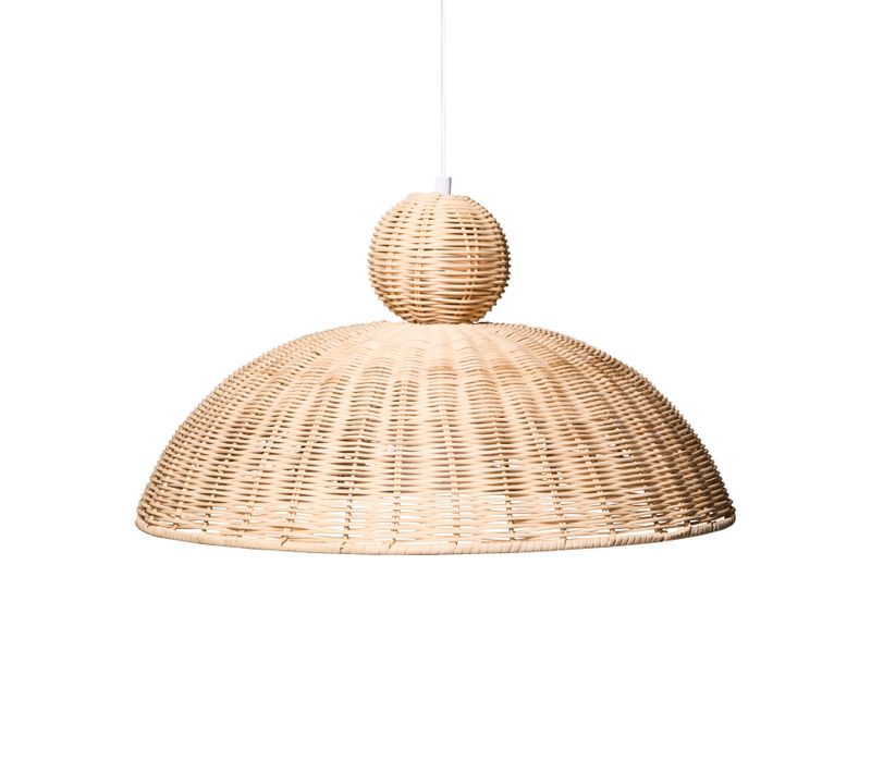 Lampe Suspension Suerte Rotin Naturel
