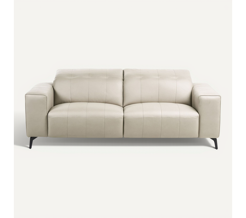 Canapé 3 Places Ommel simili Beige Clair