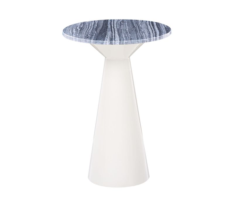 Table D'appoint Amistad Métal Blanc